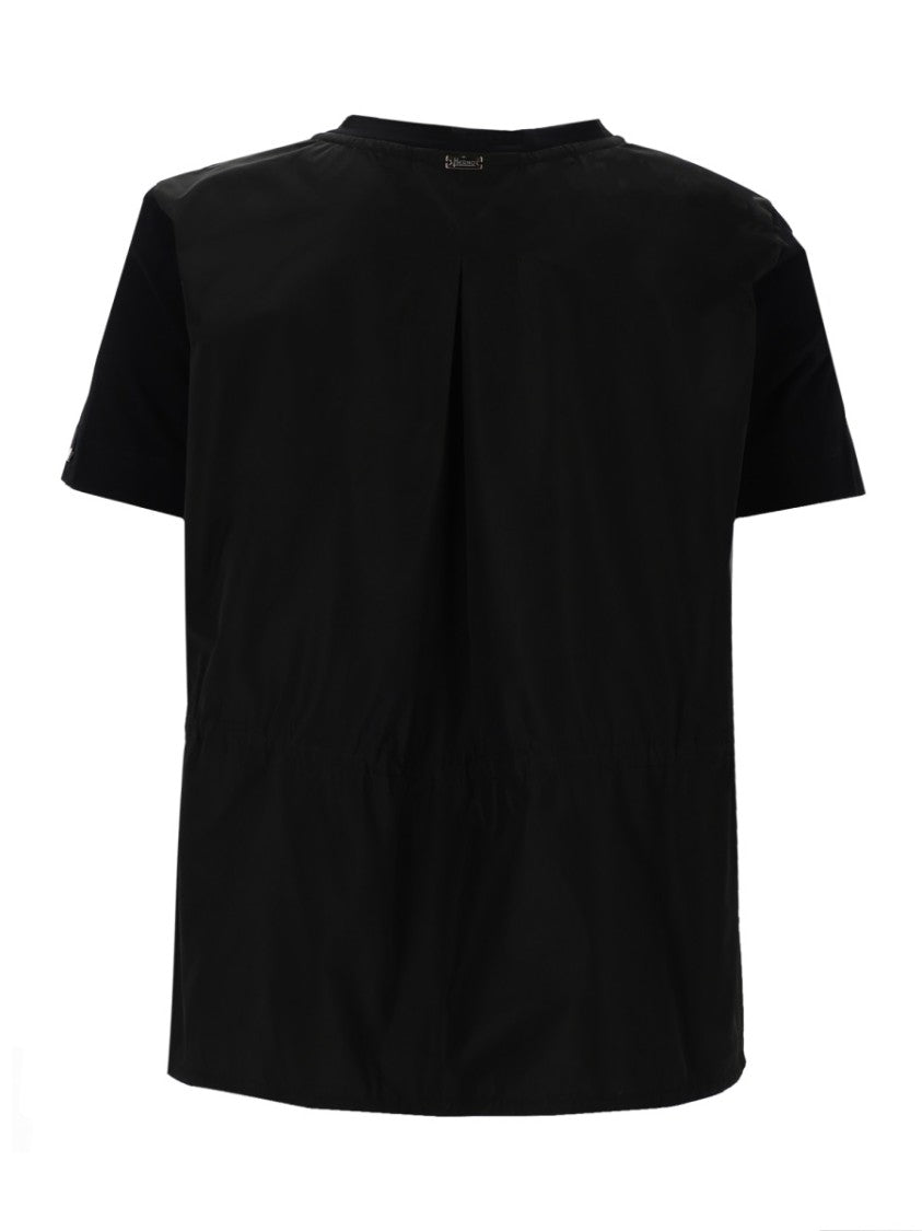 Herno Herno Boxy Cropped Cotton T-Shirt