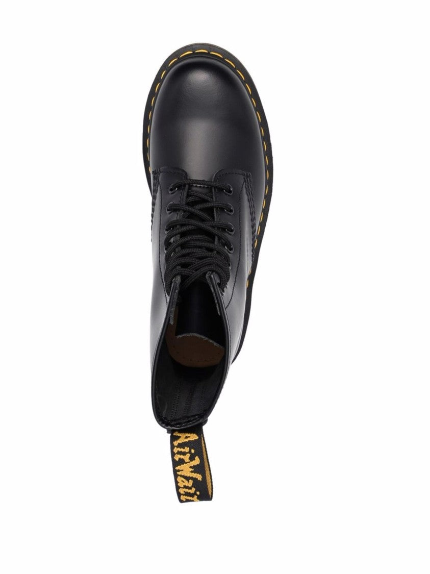 Dr. Martens 1460 Ankle-High Smooth Black Leather Boots