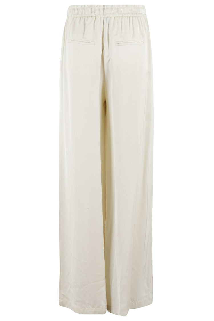 Isabelle Blanche Wide-Leg Viscose Crepe Pants