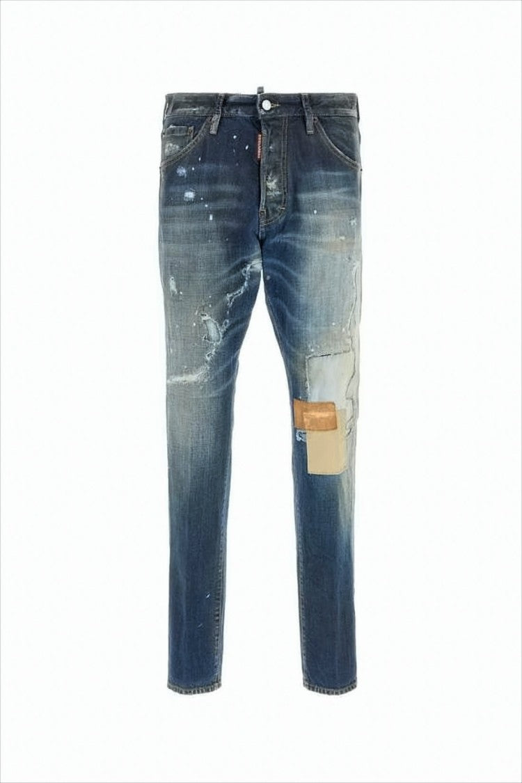 Dsquared2 Distressed Blue Denim Pants