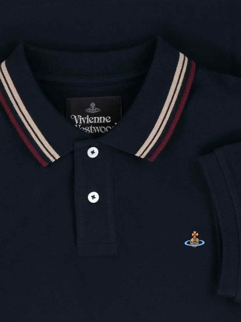 Vivienne Westwood Classic Polo Shirt With Ribbed Collar