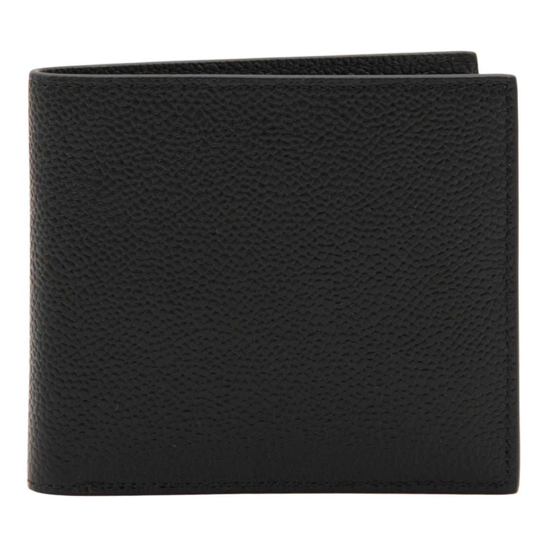 Thom Browne Textured Leather Bifold Wallet With Clean Lines