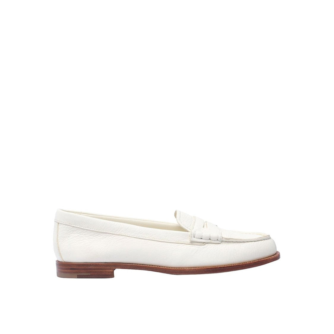 Church's White Leather Loafers