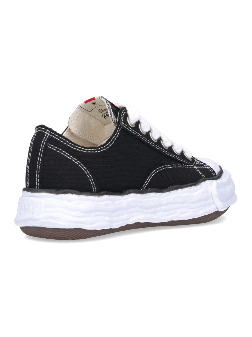 Maison Mihara Yasuhiro Black Peterson 23 Og Low-Top Cotton Sneakers