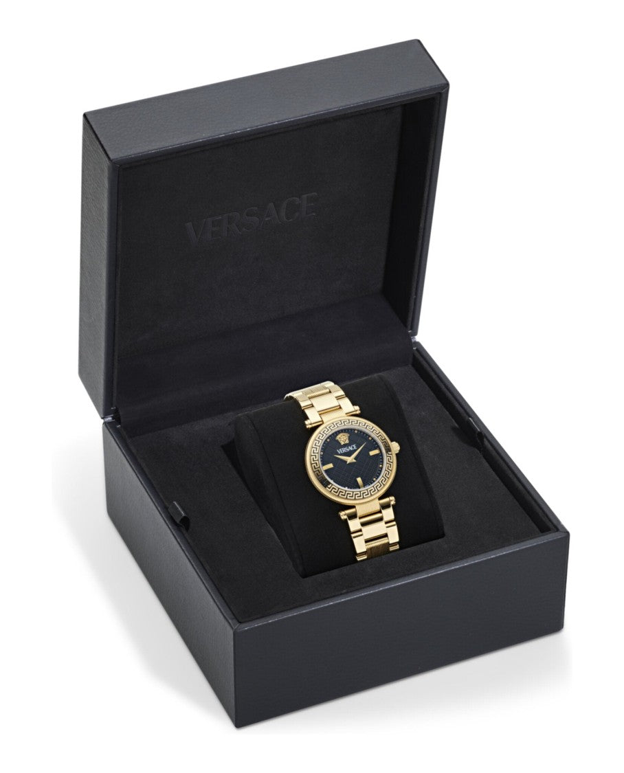 Versace Versace Reve Bracelet Watch With Black Guilloche Dial