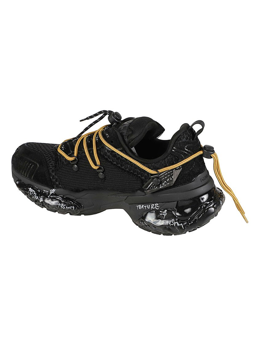 Dsquared2 Faster Calf Leather Accent Low-Top Sneakers
