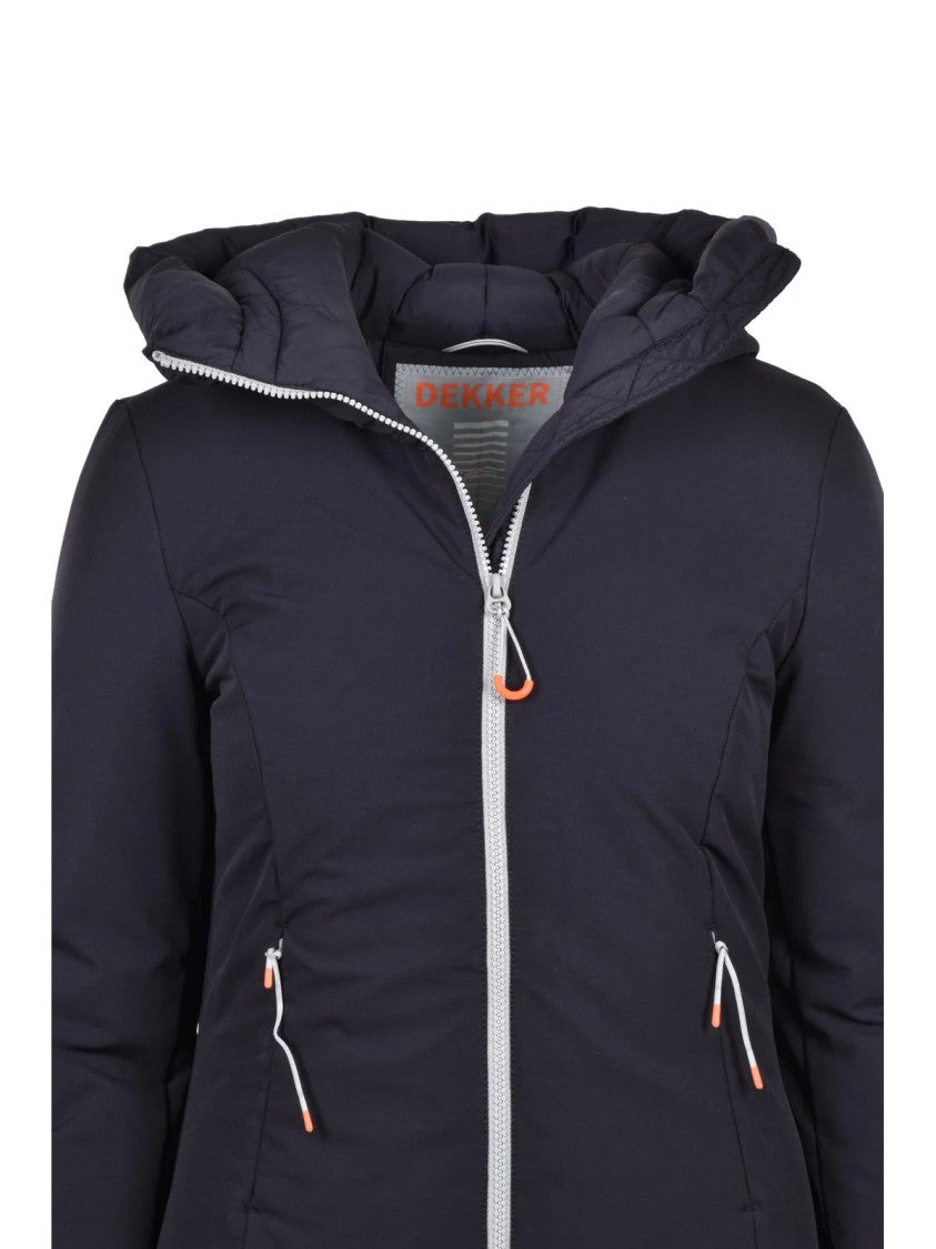 Dekker Black Padded Polyamide-Blend Coat