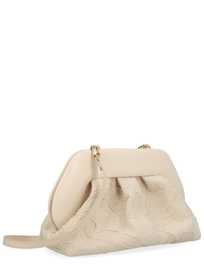 Themoirè Bios Embroidered Pattern Detachable Strap Bag