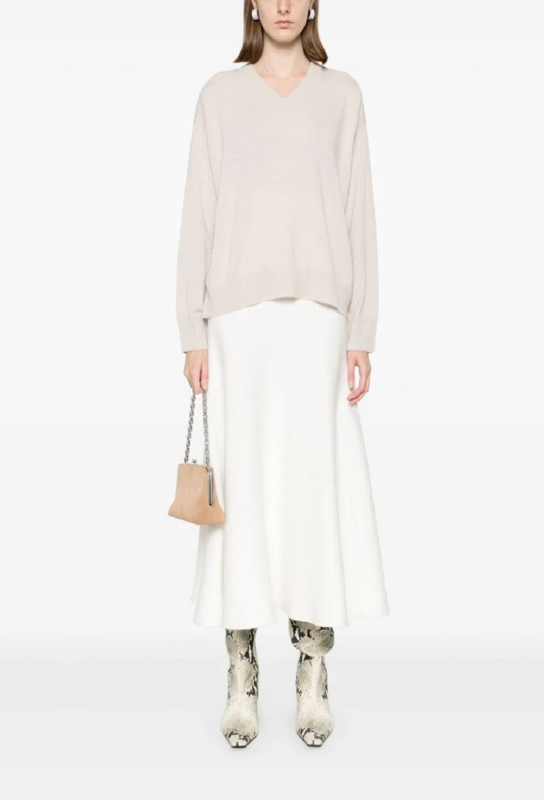 Fabiana Filippi Knitwear With V-Neckline Sweater