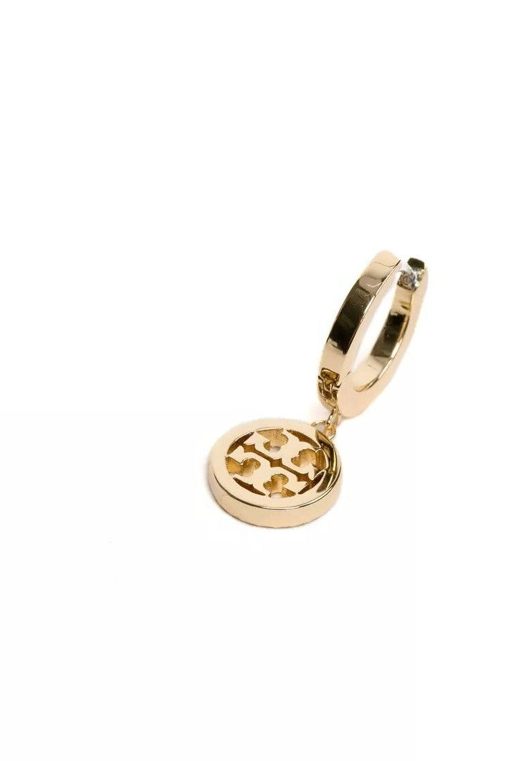 Tory Burch Miller Pave Huggie Hoop Earrings