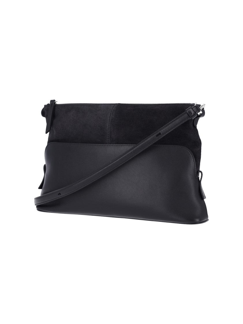 Maison Margiela Black 5Ac Soft Calfskin Leather Shoulder Bag