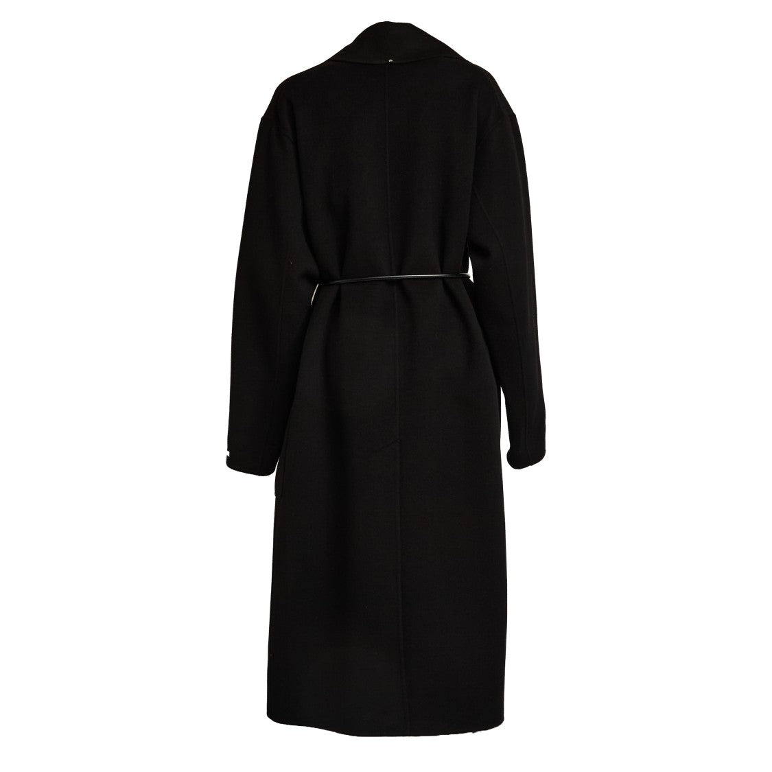 Sportmax Wrap Coat In Pure Wool Drap Double Fabric