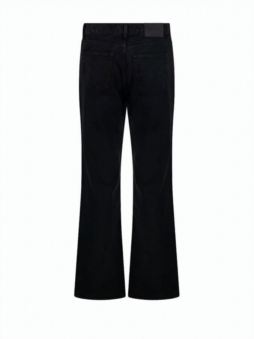 Our Legacy Slightly Flared Black Denim Pants With Five-Pocket Design