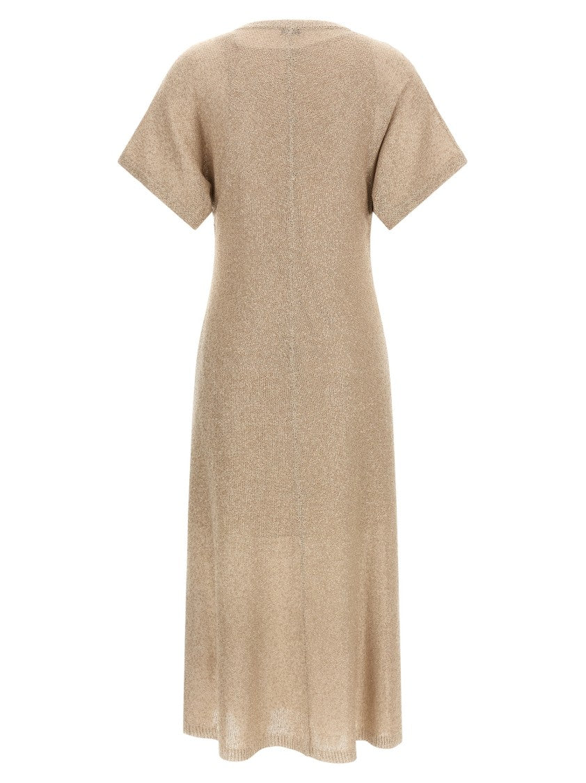 Brunello Cucinelli Maxi Dress In Linen, Cashmere,