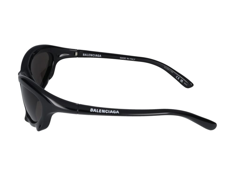 Balenciaga Black Bold Angular Sunglasses