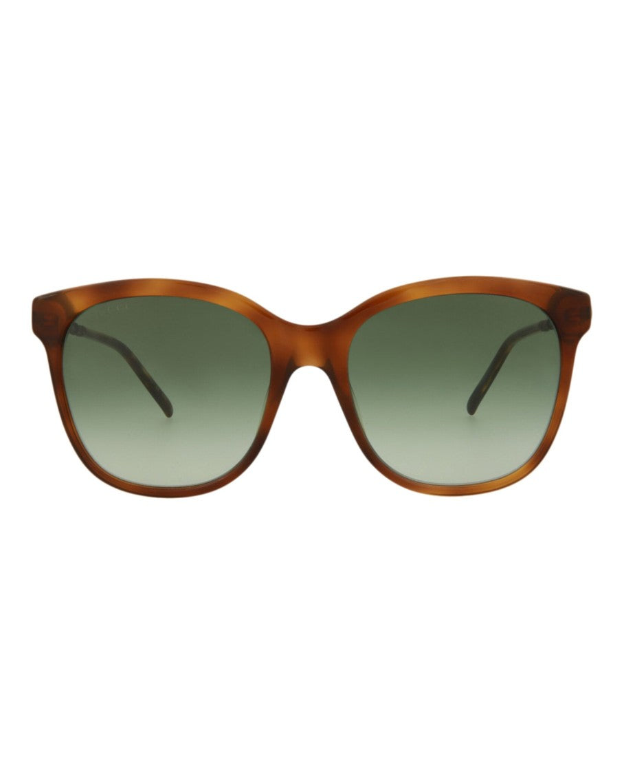 Gucci Square-Frame Acetate Sunglasses With Gradient Lenses