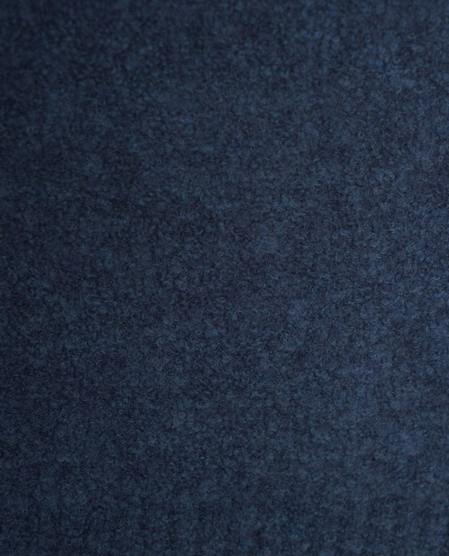 Gender Deep Blue Classic Crew Neck Wool Pullover