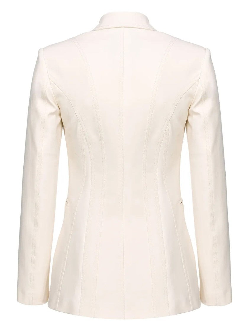 Pinko Single-Breasted Cotton Blazer