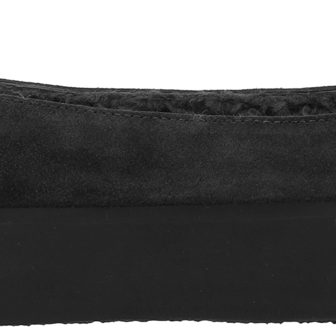 Le Monde Béryl Tapered Toe Suede Flats With Shearling Lining