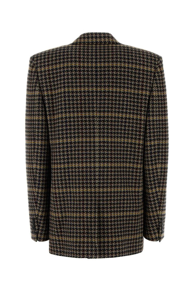 Saint Laurent Embroidered Wool Blazer