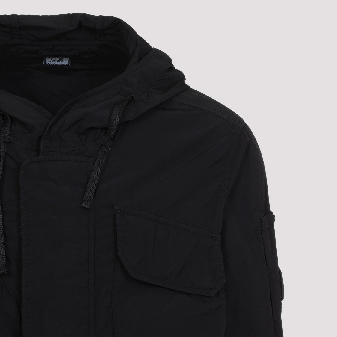 C.P. Company Black Chrome-R Lens Hooded Jacket