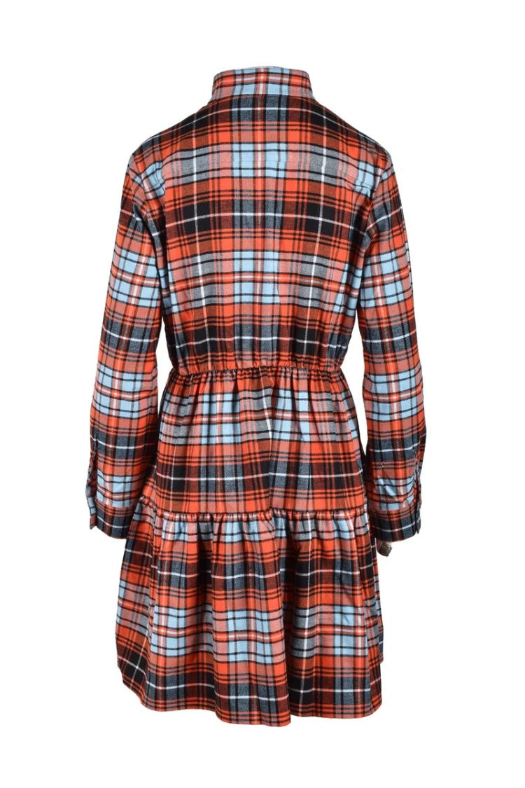 Love Moschino Multicoloured Plaid Mini Dress