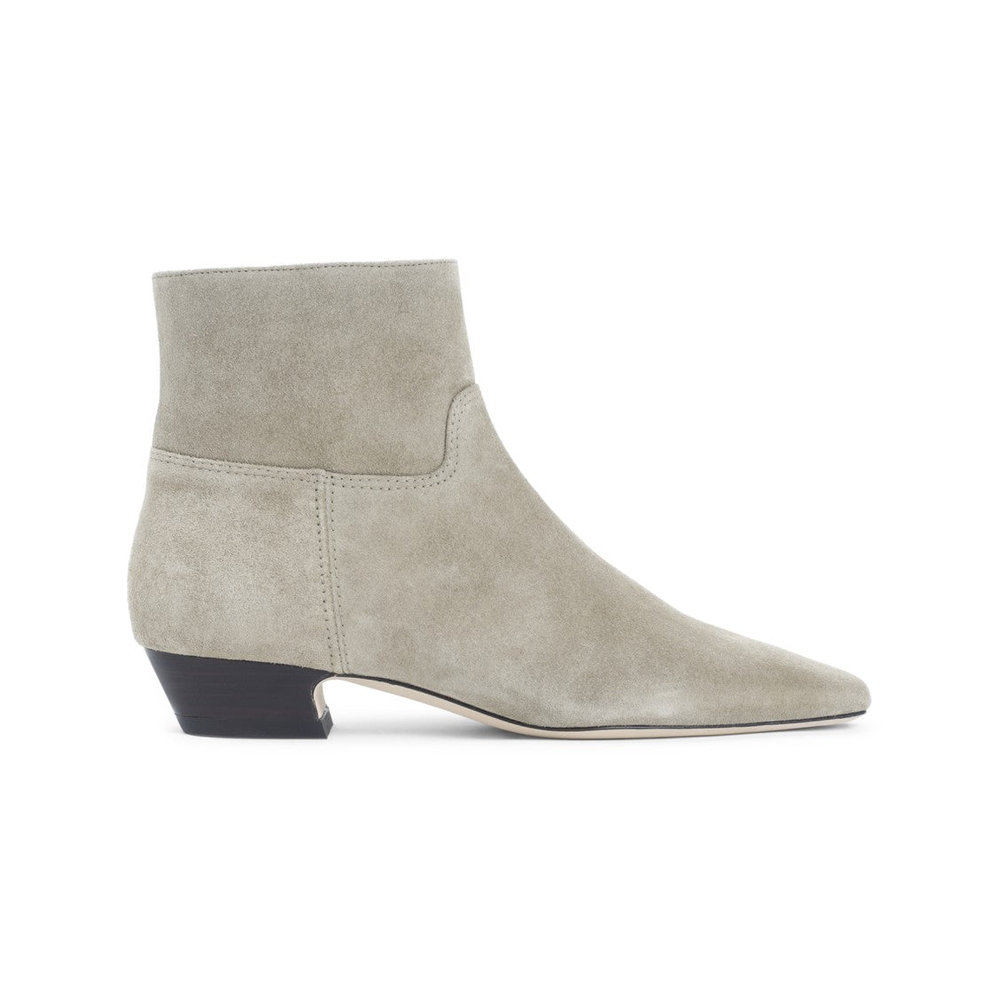 Stuart Weitzman Pointed Toe Ankle Boots In Soft Suede