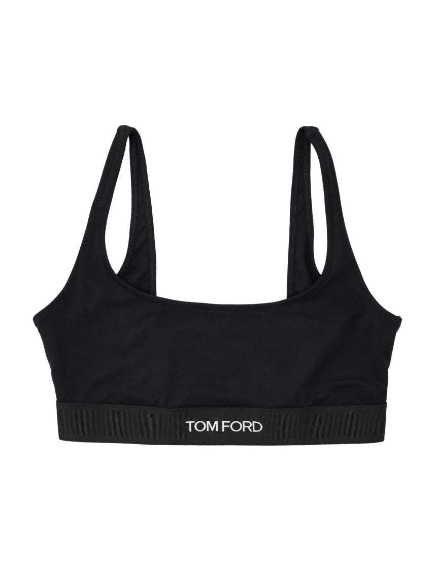 Tom Ford Signature Modal Bralette With Jacquard Logo