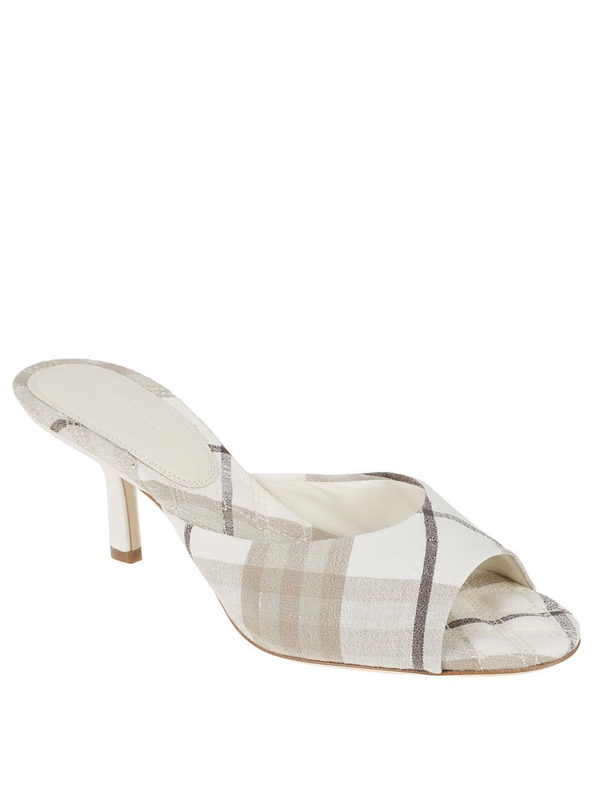 Burberry Slip-On Heels With Open Almond Toe