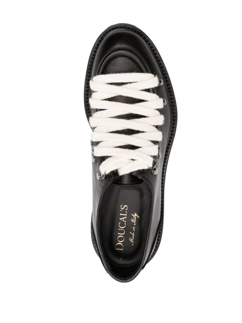Doucal's Leather Lace-Up Shoes