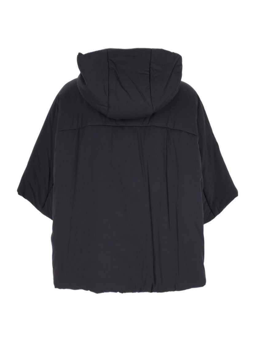 Laminar Black Boxy Polyamide Hooded Sports Jacket