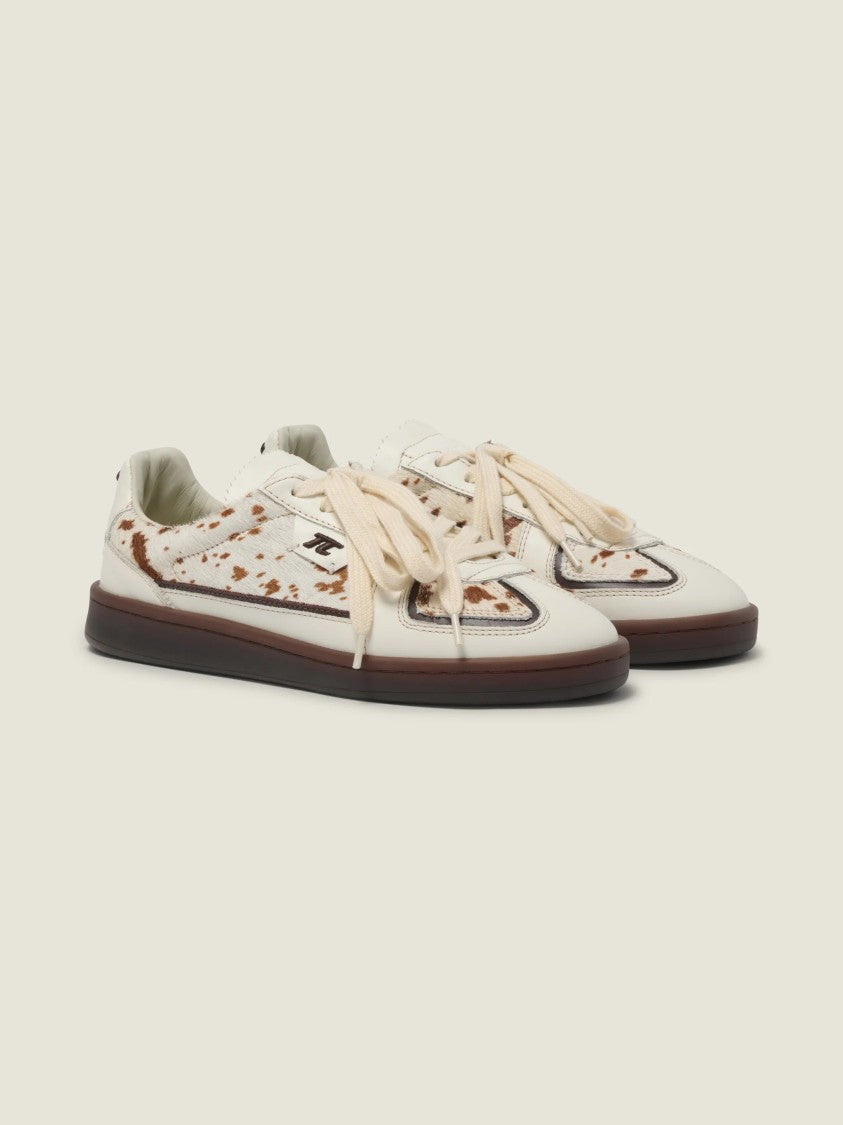 Thesing Cow Print Big Bang Suede Removable Tongue Sneakers