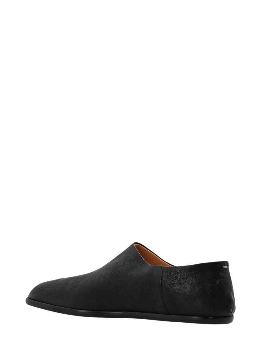 Maison Margiela Black Minimalist Tabi Leather Shoes