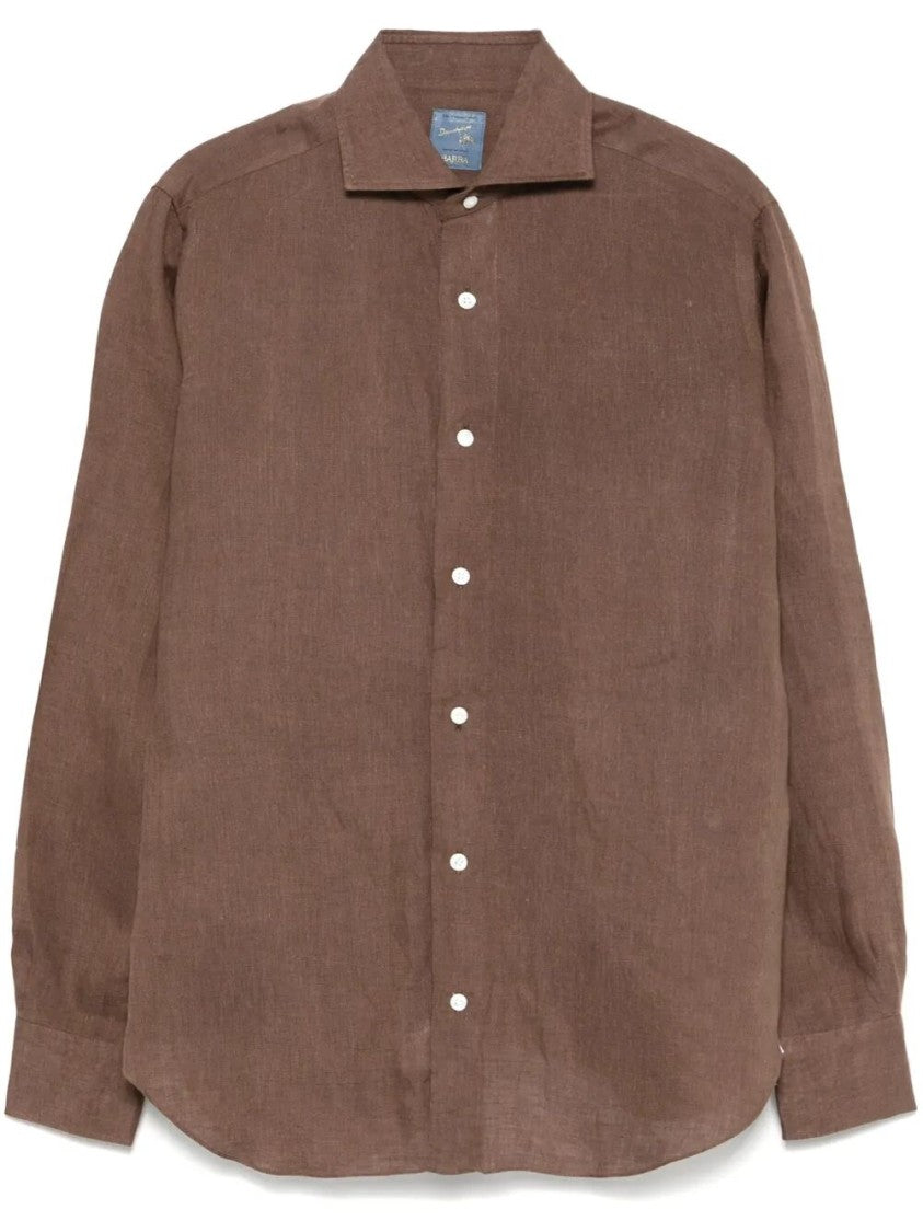 Barba Napoli Classic Long-Sleeve Linen Shirt