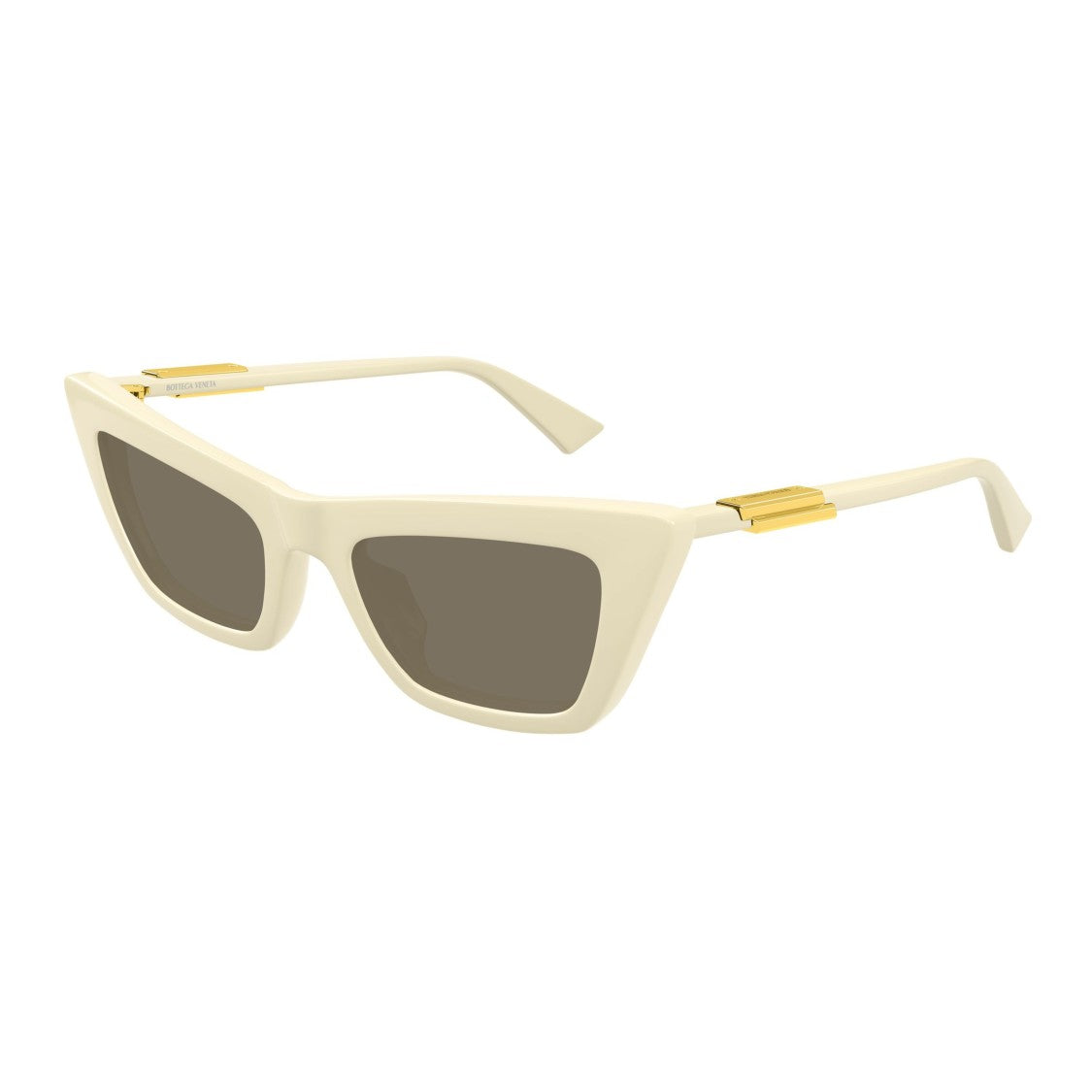 Bottega Veneta Angular Cat-Eye Sunglasses With Gold-Tone Accents