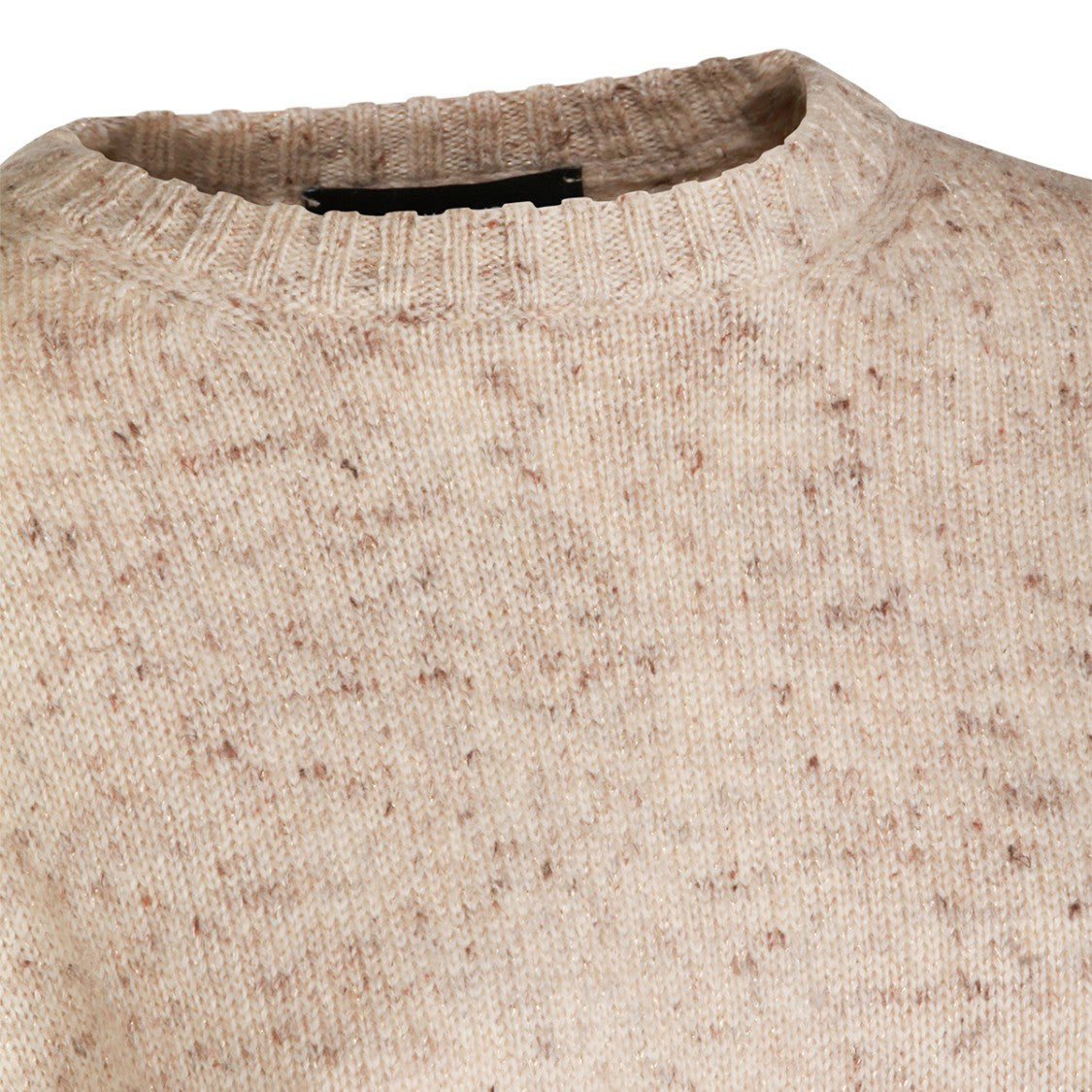 Fabiana Filippi Oversized Casha Wool Blend Sweater With Speckled Knit Texture