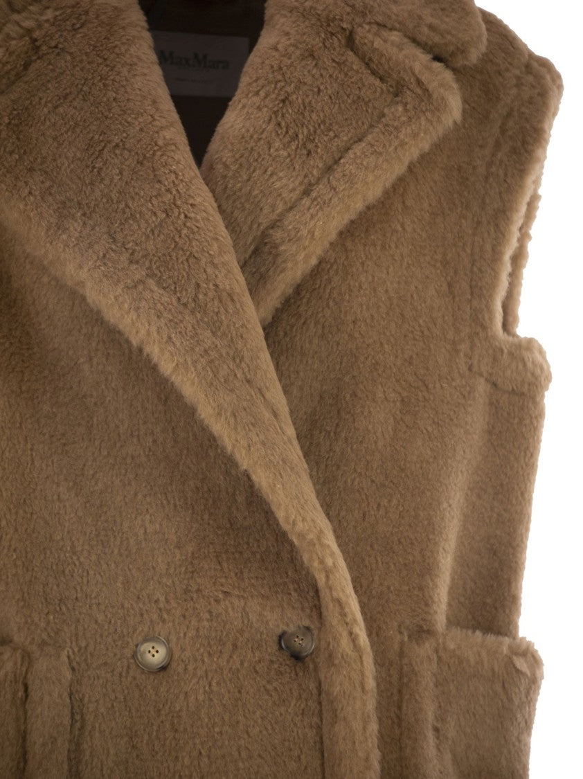 Max Mara Breda1234 - Camel And Silk Teddy Waistcoat