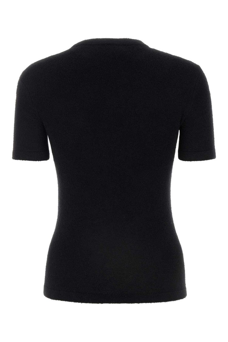 Balenciaga Black Terry Fabric T-Shirt
