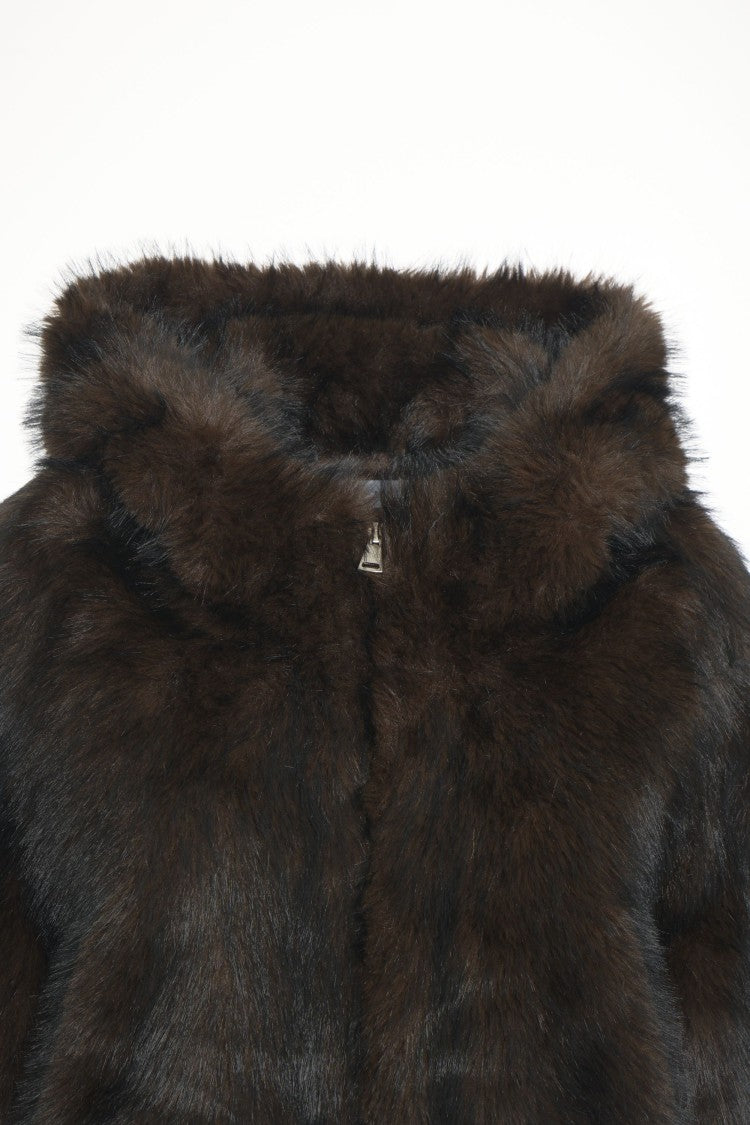 Bully Faux Fur Hooded Jacket