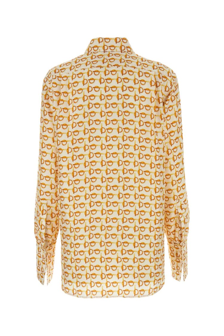 Burberry Printed Silk B Shirt