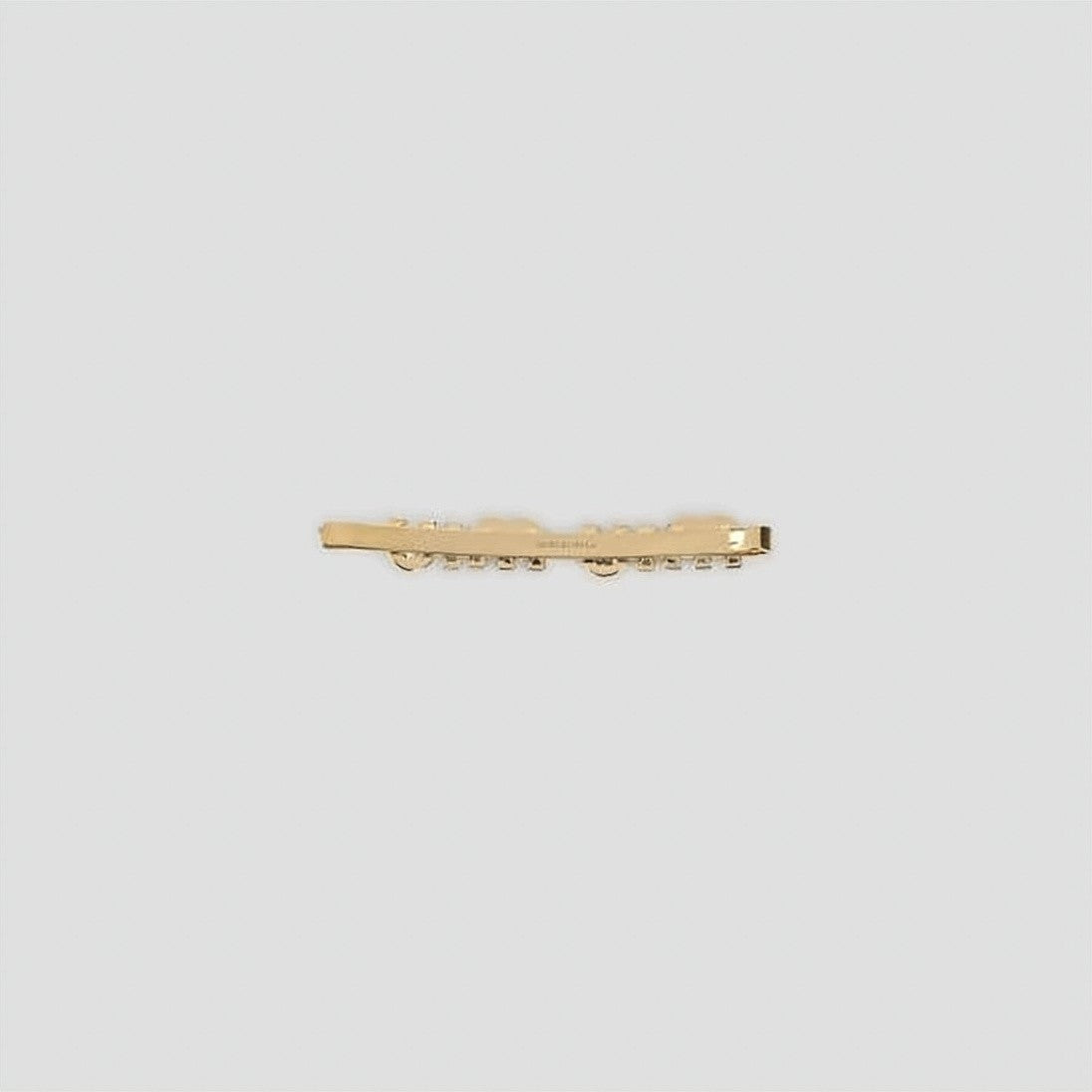 Miu Miu Brass Hair Clip With Gold-Tone Finish And Enamel Inlays