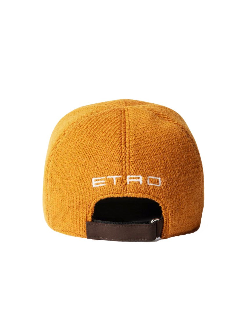 Etro Pegaso Logo Wool Baseball Cap