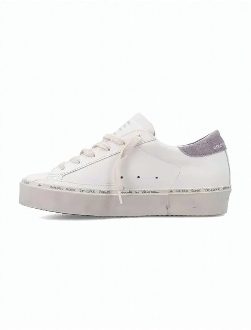 Golden Goose Low-Top Sneakers With Lavender Suede Star Detail