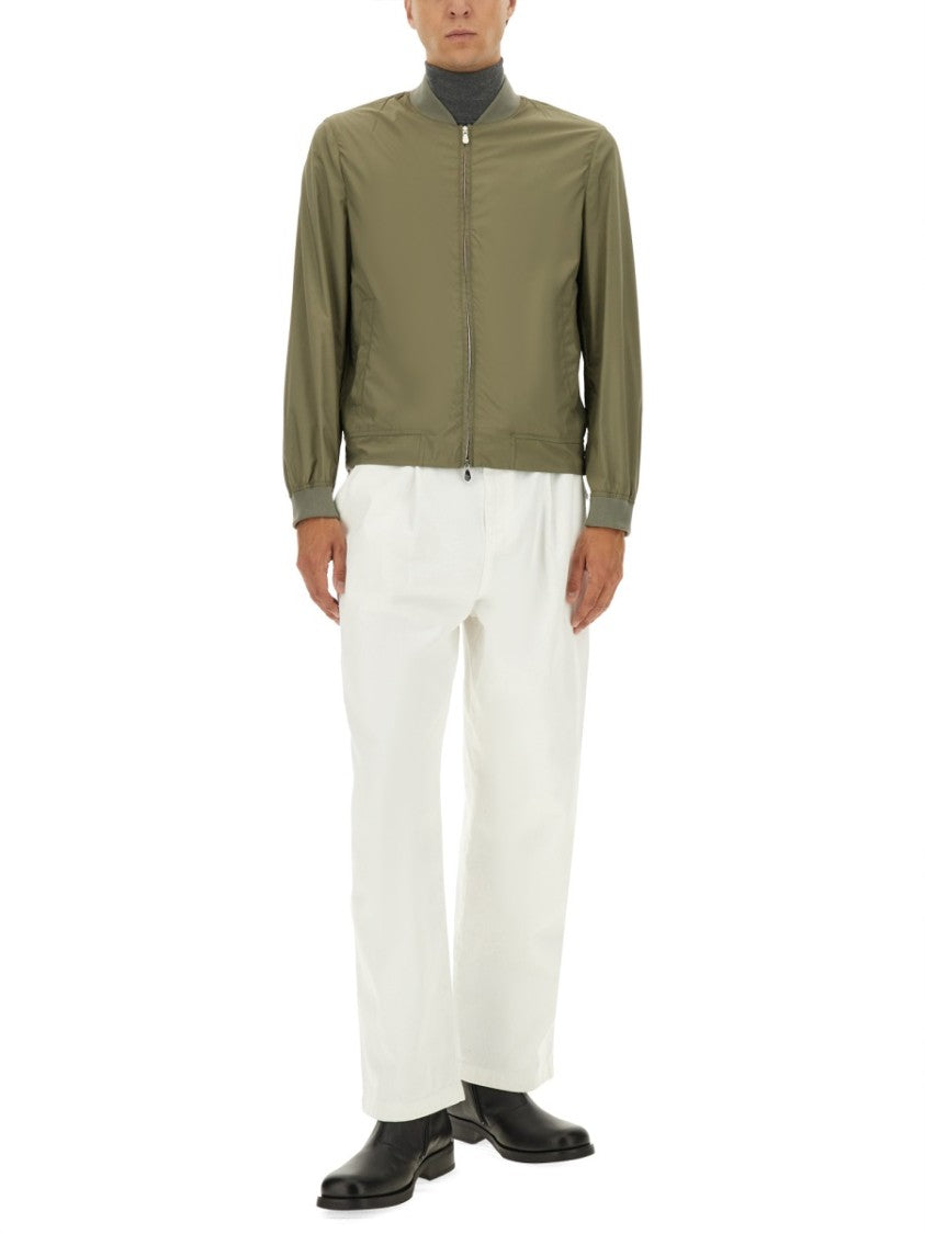 Brunello Cucinelli Lightweight Bomber Jacket With Minimalistic Design