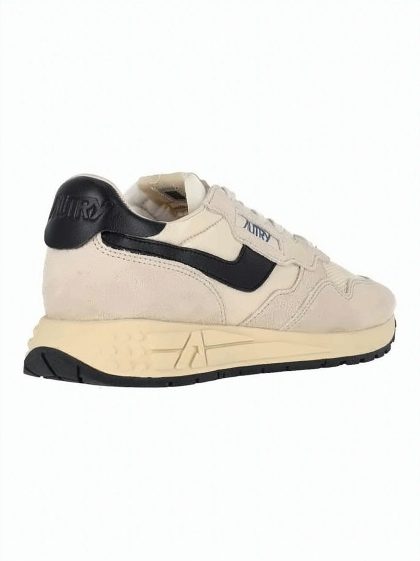 Autry Low-Top Suede And Nylon Sneakers With Retro Accents