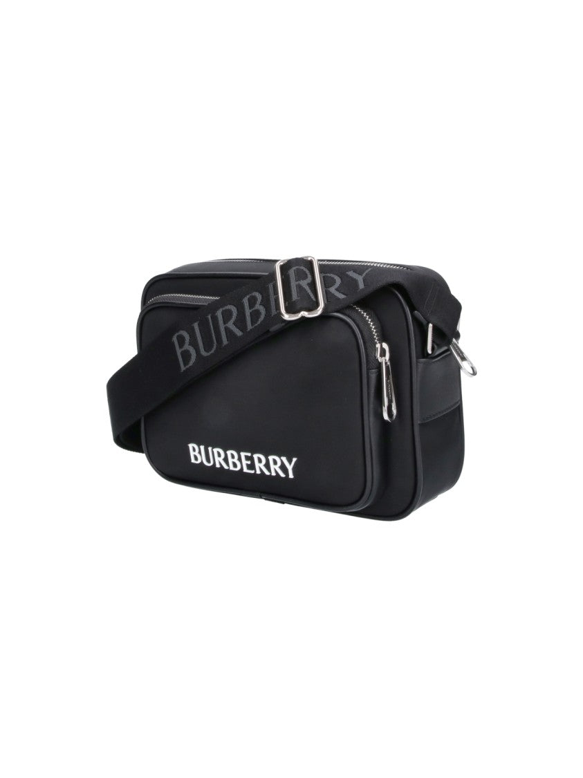 Burberry Black Paddy Fabric Shoulder Bag