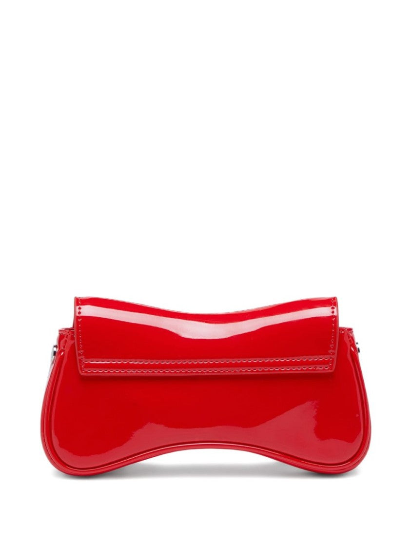 Diesel Curved Silhouette Red Bag