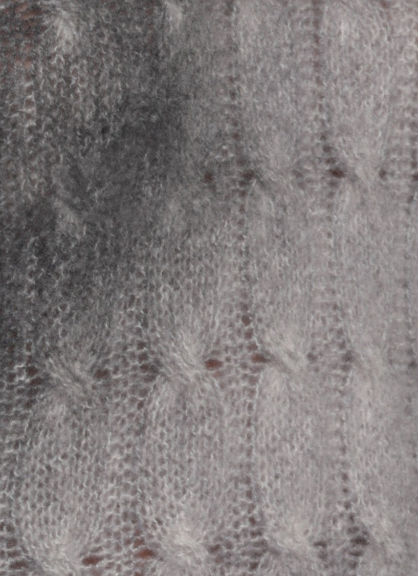 Avant Toi Grey Woven Cashmere Sweater