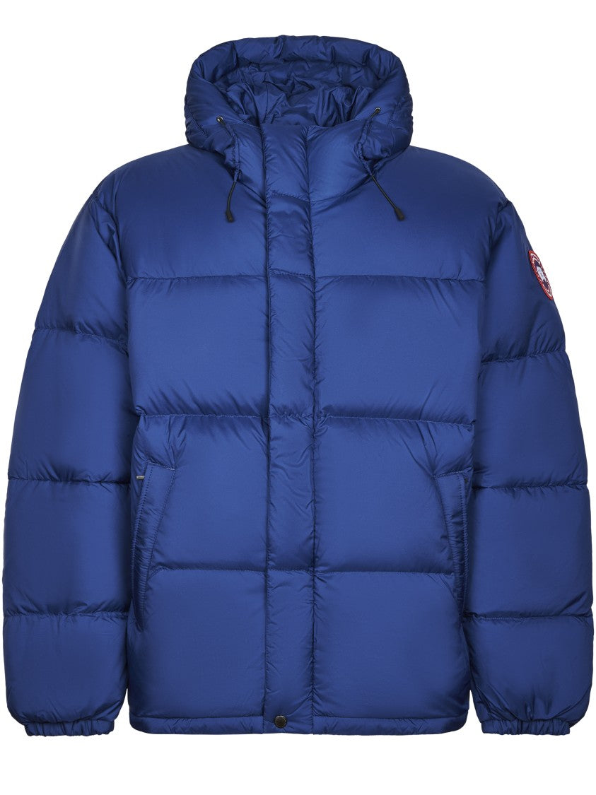 Canada Goose Quilted Puffer Coat With Concealed Closure And Embroidered Patch