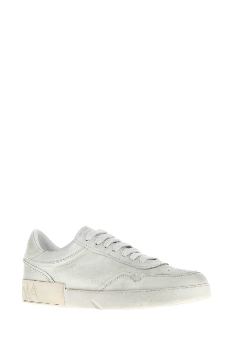 Dolce & Gabbana Chalk Leather Sneakers